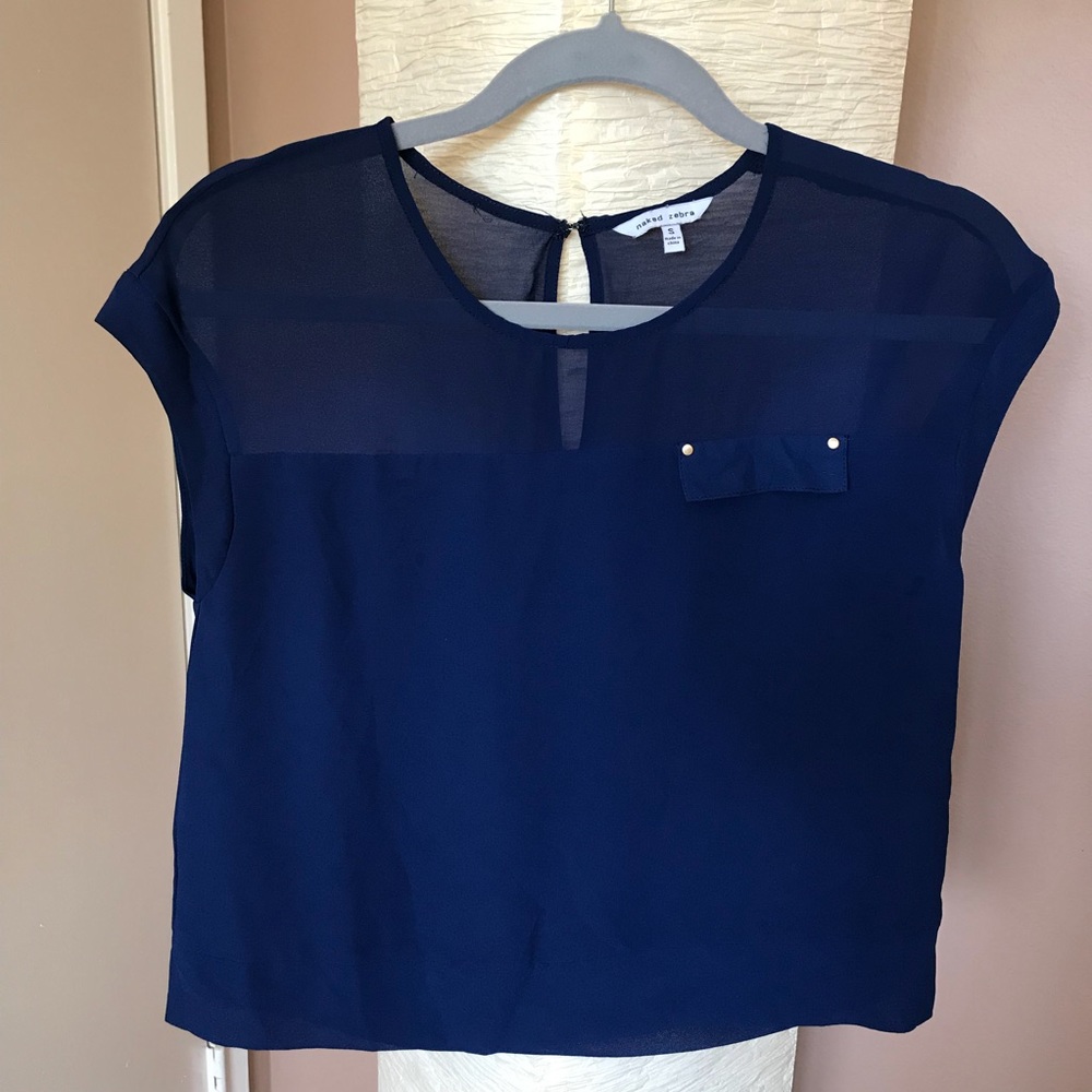 Navy blue top 💙